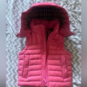 Pink Burberry Infant/Toddler Vest 12M